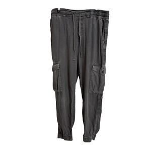 Cloth & Stone Joggers Womens XS Gray Blakely Cargo Tencel Elastic Waist
